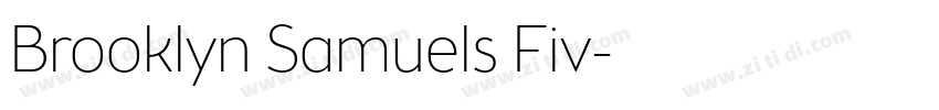 Brooklyn Samuels Fiv字体转换 Brooklyn Samuels Fiv字体转换